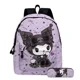 thumbnail image 1 of 3PC-SET Printing Peripheral Sanrio Kuromi Backpack Student School Bag Pencil Case Bag Mochila Boys Girls Anime kawaii Cartoon, 1 of 3