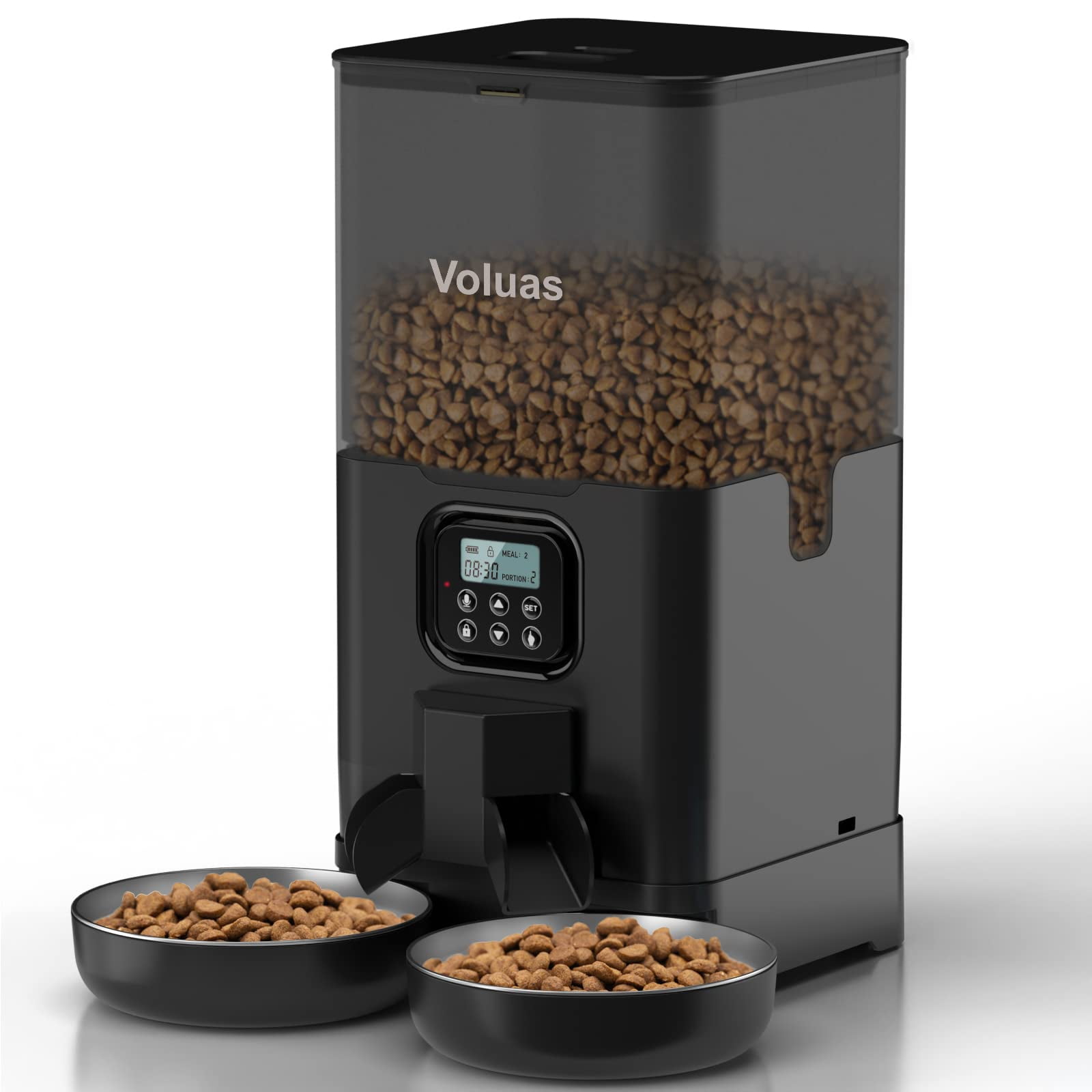 Comedero Automático Para Gatos Voluas Double Para Dos Gatos 6l