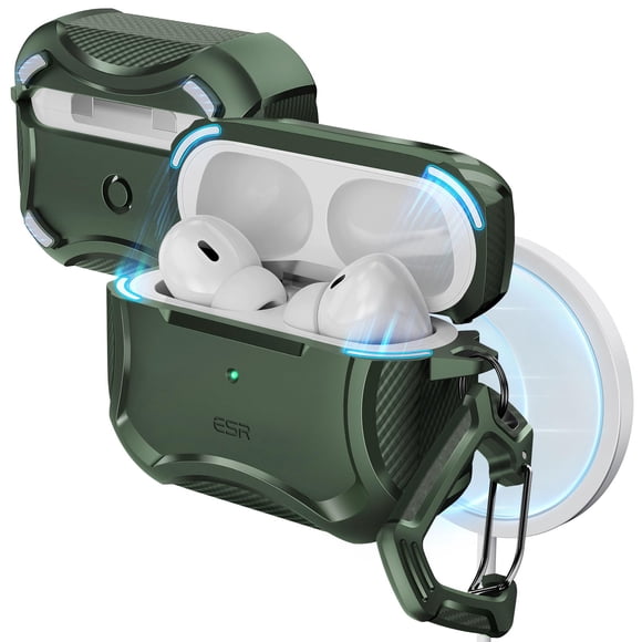 Funda para AirPods Pro 2da generación ESR HaloLock con MagSafe Green
