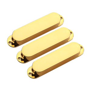 Magideal - 3 Piezas De Cubierta De Pastilla De Bobina Simple, Carcasa Cerrada, Fácil De Instalar Y Quitar Para Guitarra Acústica, Instrumento Musical, Pieza De B Oro