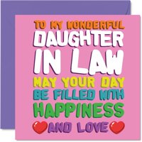 Tarjeta De Felicitación Stuff4 Para Nuera, Cumpleaños Y Felicidad