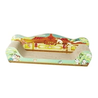 Ioensy - Rascador Para Gatos, Cama De Cartón Para Mascotas, Cama Para Rascar Gatos De Interior, Descanso Para Gatitos, 51Cm X 27Cm X 15Cm