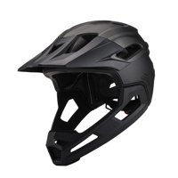 Ioensy - Casco De Bicicleta De Cara Completa, Ventilación, Cómodo, Cuesta Abajo, Pc, Eps, Casco De Bicicleta, Titanio Negro
