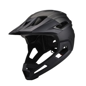 Ioensy - Casco De Bicicleta De Cara Completa, Ventilación, Cómodo, Cuesta Abajo, Pc, Eps, Casco De Bicicleta, Titanio Negro