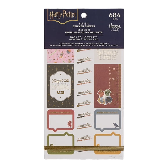 Pack de Pegatinas The Happy Planner Harry Potter – 30 Hojas