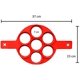 thumbnail image 4 of Molde de silicona antiadherente para hacer panqueques con 7 agujeros, 4 of 6