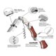 thumbnail image 3 of Juego de 3 abrevinos Waiter con forma de sacacorchos para el hogar profesional, 3 of 7