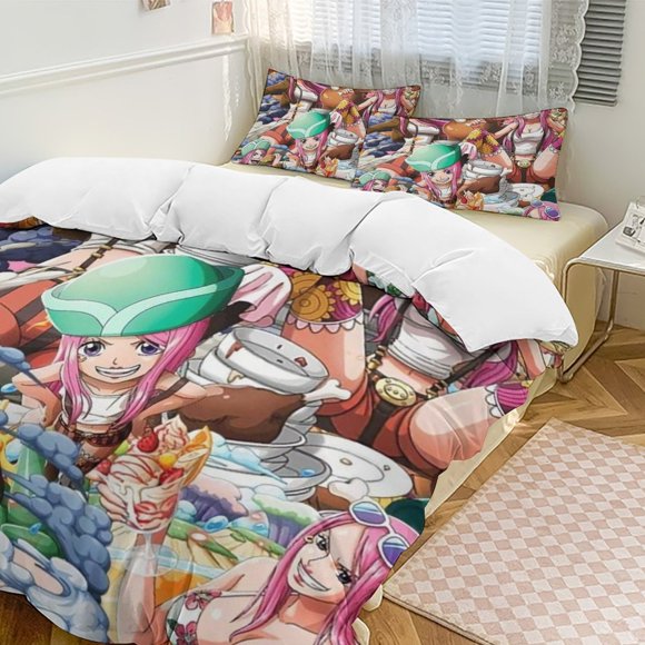 Jewelry Bonney Bed Duvet Cover Funny Anime Cartoon Bedding Sets Lightweight 3 Piece Comforter Sets