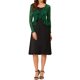 thumbnail image 2 of INSPIRE CHIC Bolero de Encaje Floral para Mujer con Dobladillo Volante, Cárdigan Recortado con Lazo Frontal, Cubierta Ligera de Verano Verde Oscuro M, 2 of 6