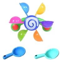 Bothyi - Rueda Hidráulica Colorida De Succión Para Bañarse, Juguetes De Baño Para Bebés Pequeños, Molino De Viento Y Cucharas Infantiles