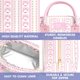 thumbnail image 5 of Fit & Fresh Bloomington Bolsa de Almuerzo para Mujer - Lonchera Grande Aislada para Trabajo con Recipientes, Resistente a Derrames y Manchas, Cierre con Cremallera, Detalle de Lazos Rosa, 5 of 6