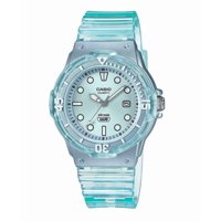 Reloj Casio Pop Analog Resin Strap Blue Dial Translucent Quartz Lrw-200Hs-2Ev 100M Women'S Watch
