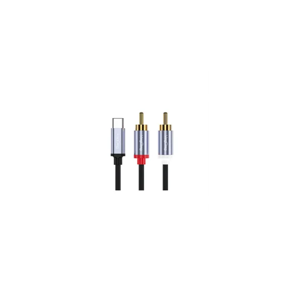 V-A622 CABLE ADAPTADOR TIPO C A RCA 2 METROS VEGGIEG