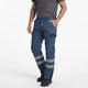 thumbnail image 1 of Pantalón Cargo Reflectante Bicolor Hombre Gabardina Trabajo Azul Índigo / Azul, 1 of 8