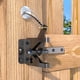 thumbnail image 1 of Gate Latch JZVXX de acero al carbono con tirador de cable de resorte, paquete de 2, 1 of 7