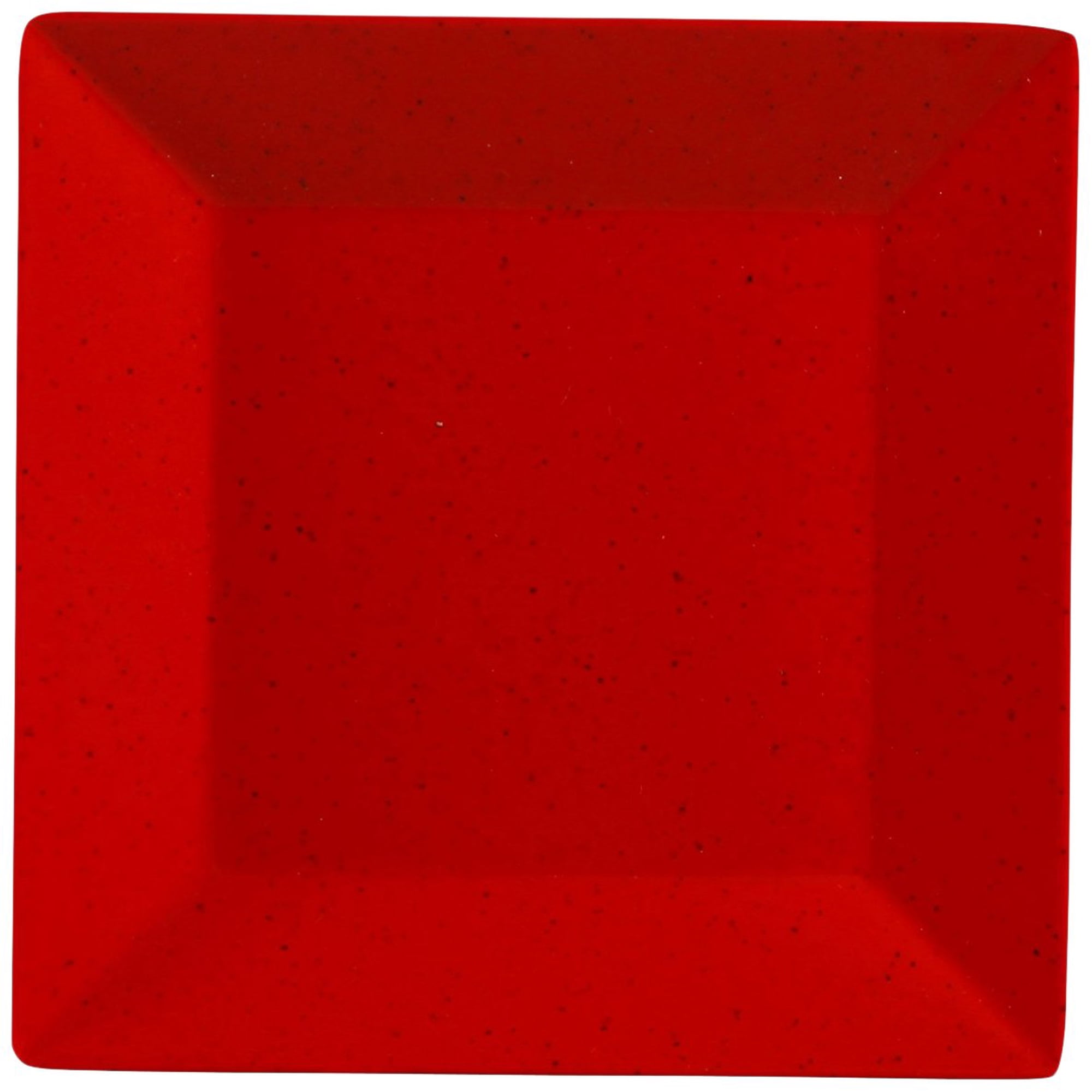 Plato Yanco Me-112 México Cuadrado, 12 X 12 Cm, Melamina, Rojo, Paquete De 12