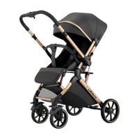 Coche De Paseo Reversible Con Cubre Pies B1 Negro Lubabycas