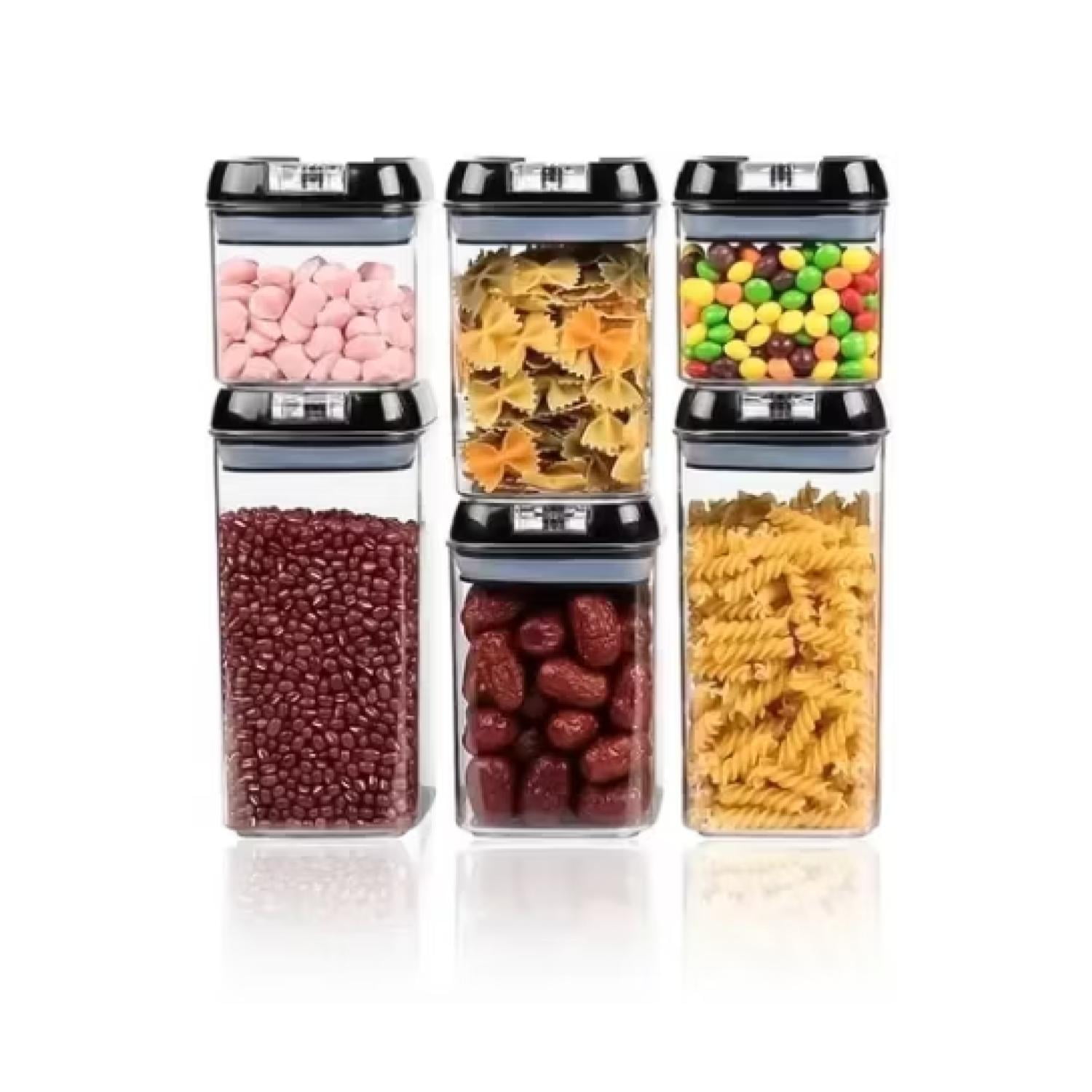 Genérico - Set 6 Envases Hermeticos Recipientes Diferentes Tamaños Plasticos