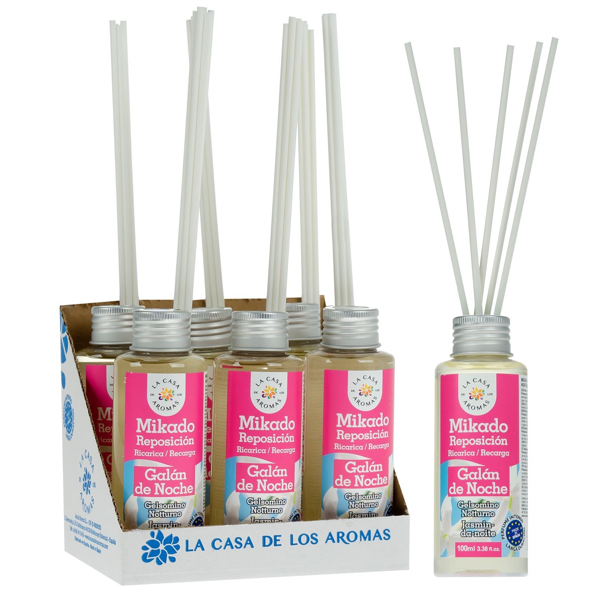 La Casa De Los Aromas - Pack 6 Ambientador Mikado Galán De Noche 100Ml