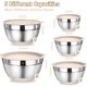 thumbnail image 2 of Umite Chef Mixing Bowls with Airtight Lids Set, 8 piezas de acero inoxidable, 2 of 3