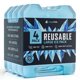 thumbnail image 1 of Paquete de 4 Bolsas de Hielo Reutilizables RIDGECOOL Grandes 20x17 cm, 1 of 6