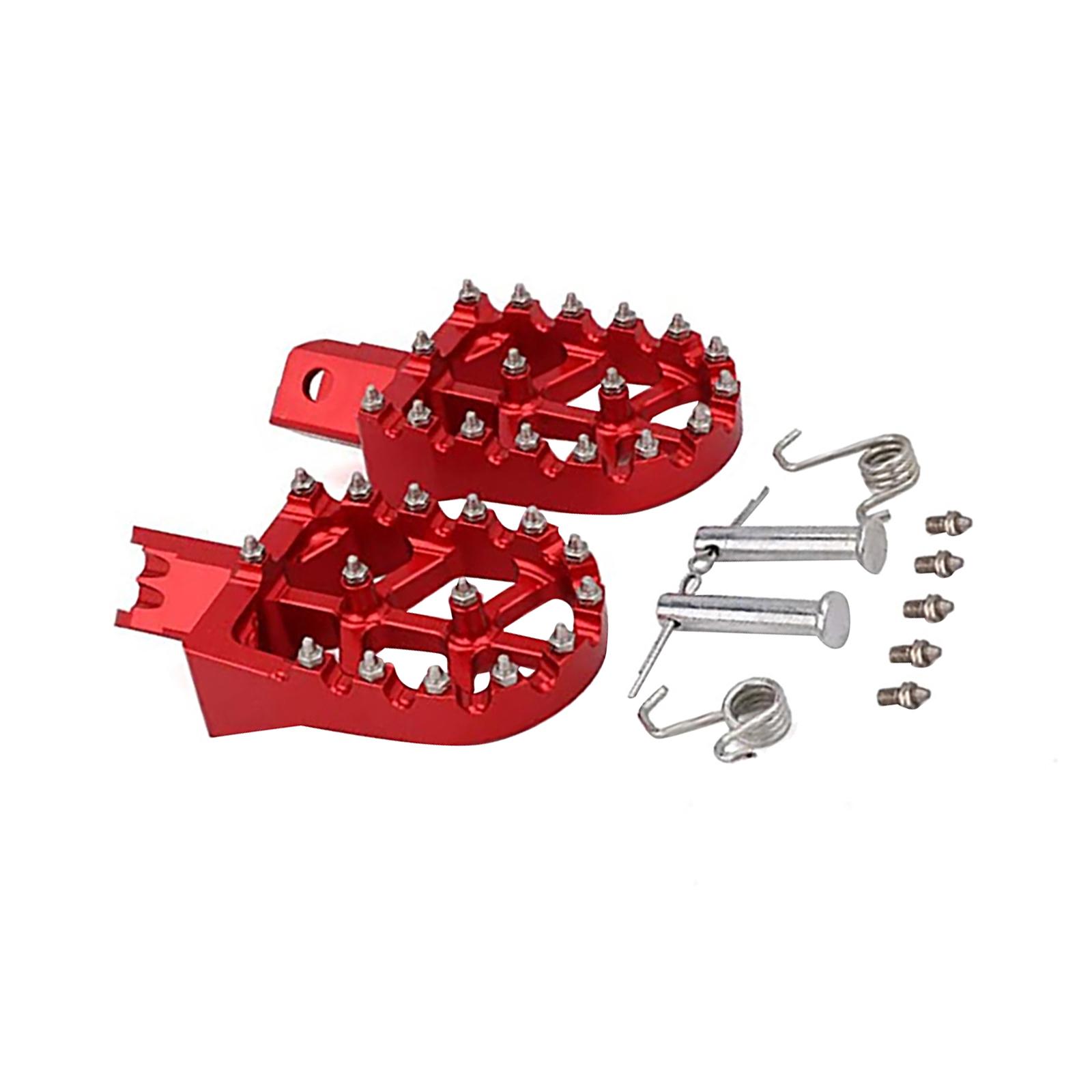 Magideal - Estriberas Delanteras Para Motocicleta Reposapiés Para Motocicleta Resistentes Al Desgaste Fáciles De Instalar Accesorios Piezas