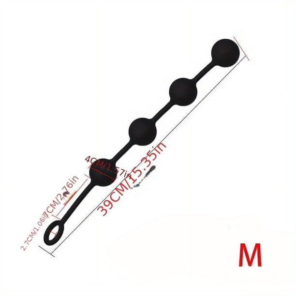 1pc Silicone Anal Balls Plug: Enjoy Intense Stimulation with This Erotic Sex Toy!