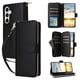 thumbnail image 1 of Funda Cartera con Cremallera y Correa para Samsung Galaxy S23 FE Soporte y Tarjetero Negro, 1 of 6