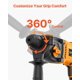 thumbnail image 5 of Martillo perforador VEVOR de 1 pulgada SDS-Plus 8A 800W para hormigón, 5 of 9