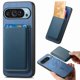 thumbnail image 1 of Funda de Cuero Magnética con Tarjetero para Google Pixel 9 Pro XL Cubierta Delgada Azul, 1 of 5