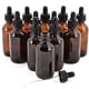 thumbnail image 1 of Botellas de vidrio ámbar Vivaplex de 60 ml con goteros de vidrio (paquete de 12), 1 of 5