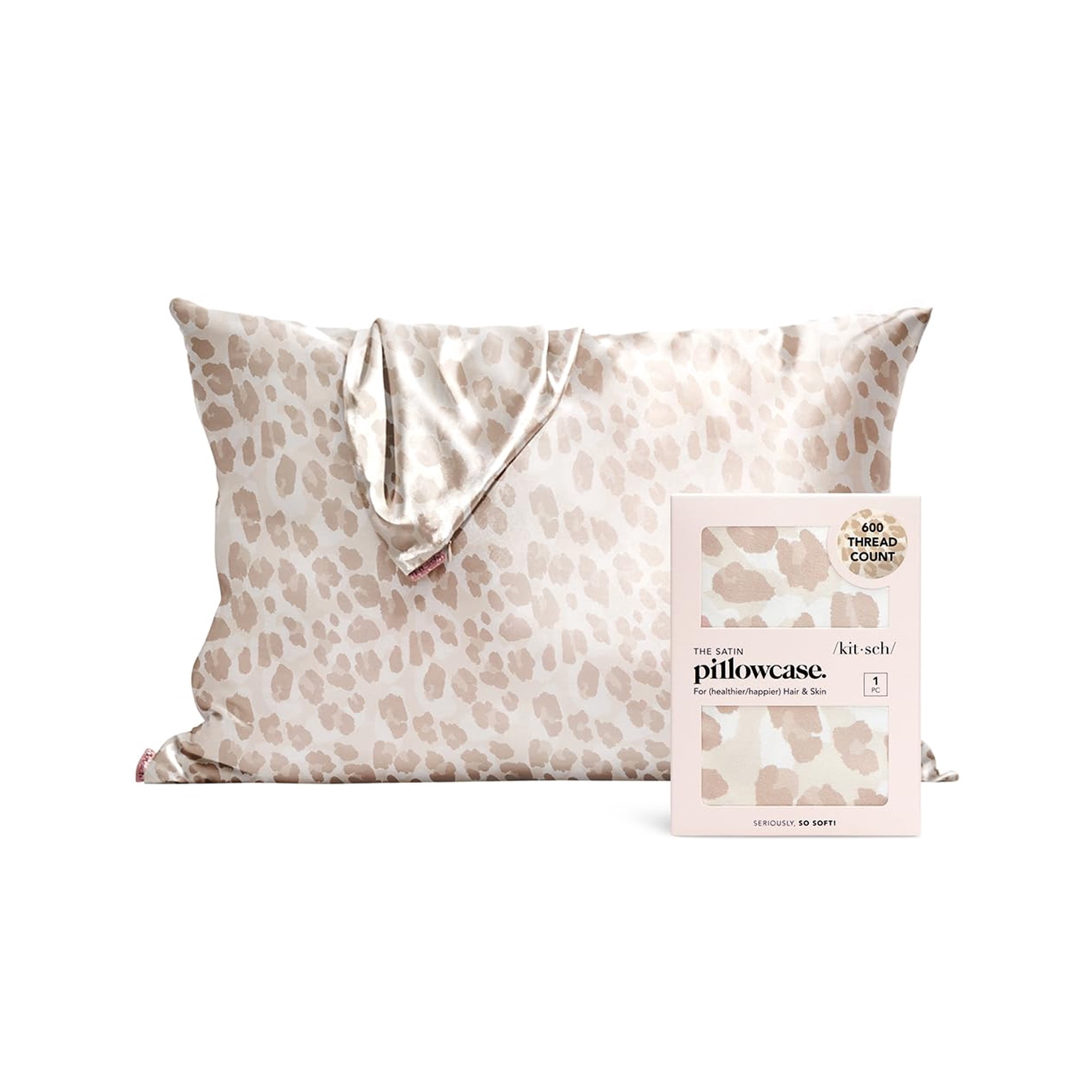 Kitsch - Funda De Almohada Satinada Con Cremallera Para Almohada Tamaño Queen