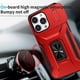 thumbnail image 3 of Funda Armada para iPhone 13 Pro Max con Tapa Deslizante y Soporte Magnético Giratorio Rojo, 3 of 5