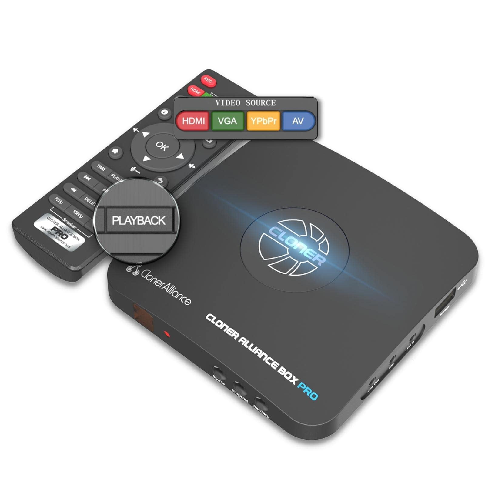 Grabador De Vídeo Cloneralliance Box Pro 1080p @60fps Con Hdmi