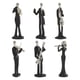 thumbnail image 3 of Estatua De Jugador De Músico De 6 Uds, Escultura Artística Artesanal Para Decoración De Escritorio De Oficina, 3 of 3