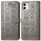 thumbnail image 1 of Funda Cartera FOXDOCK para iPhone 11 , Flip PU con Relieve de Gatos y Perros, Tarjetero y Soporte, 1 of 6