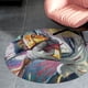 thumbnail image 4 of Hombre Motosierra Alfombra Redonda de Felpa Coral, Antideslizante, No Desprende Pelusas, Lavable y Duradera para Salón, Dormitorio y Habitación de Niños 60cm, 4 of 6