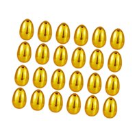 Magideal - Huevos De Pascua De Color Dorado, Con Decoraciones De La Bisagra Del Hogar, Rellenos De Cestas, Suministros De Búsqueda De La Empresa Para Actividades 24 Piezas