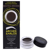 Arches And Halos - Pomada De Lujo Para Cejas - Marrón Neutro De Para Mujeres - Pomada De 0.106 Oz