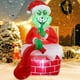 thumbnail image 1 of Decoraciones navideñas inflables para exteriores, Bapbog, monstruo feo verde de 6 pies, 1 of 3