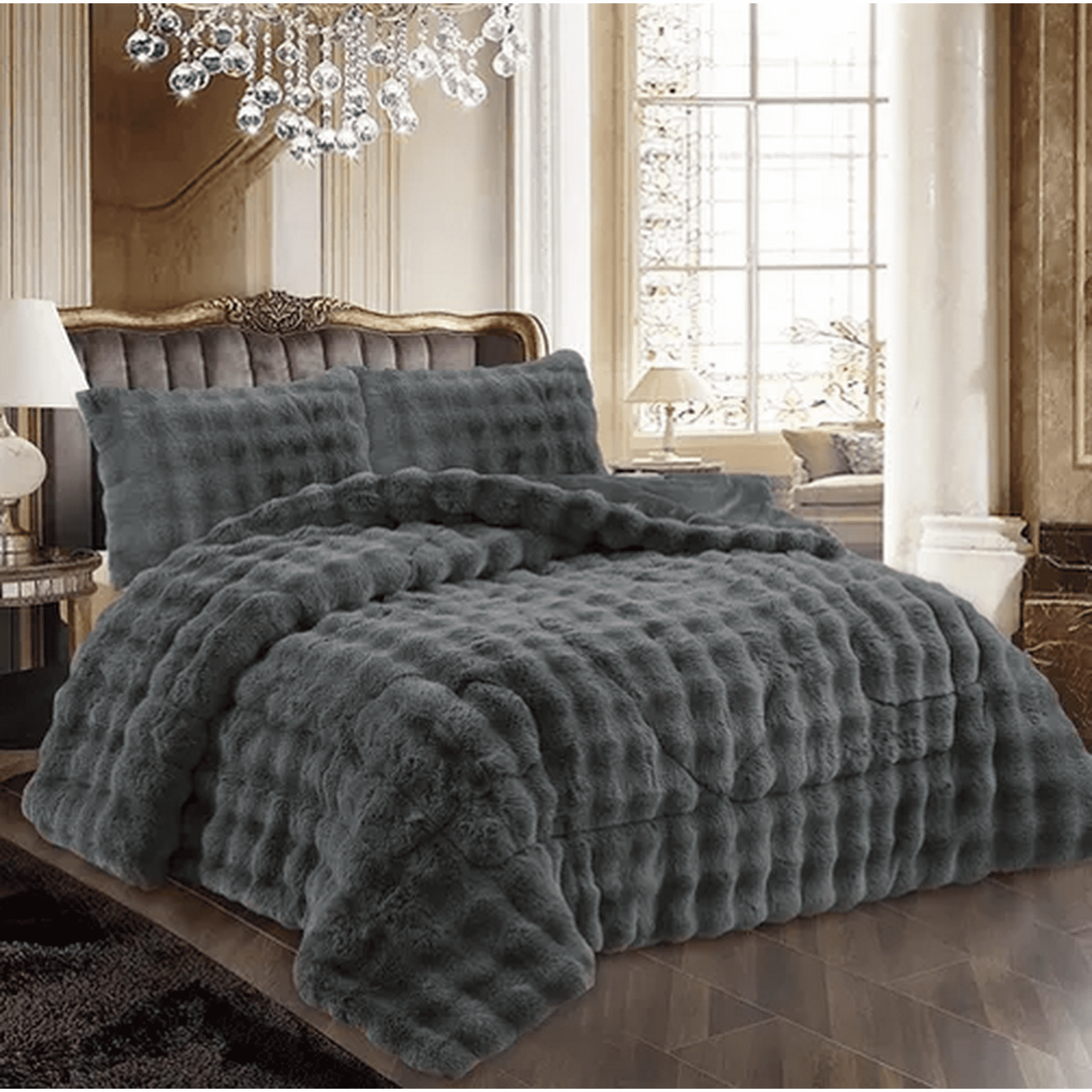 Genérico - Cobertor Invierno Chiporro 2 Plazas Pelo Conejo