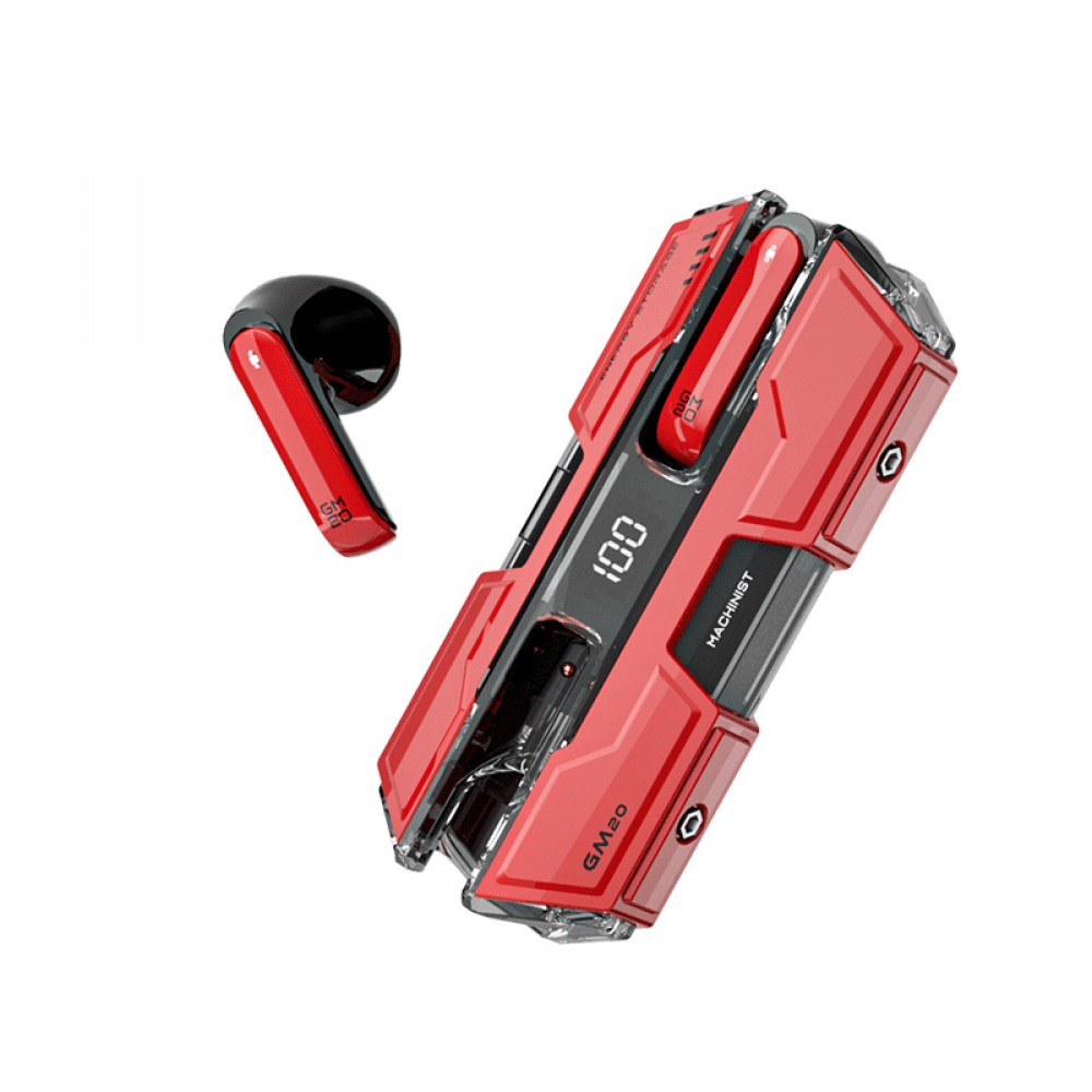 Aaronmei Auriculares Inalámbricos In-ear Tws Para Gaming Bluetooth Rojo