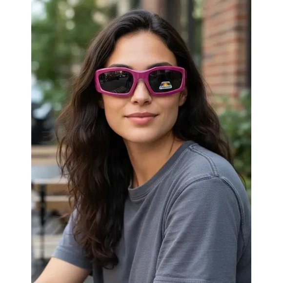 Lentes De Sol Polarizados Outdoor Modelo Depo UVA/UVB fucsia Talla Única