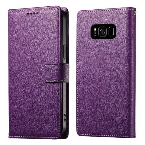 Funda Para Foxdock Samsung Galaxy S8– Cuero Premium, 3 Ranuras Para Tarjetas, Protección Contra Impactos