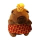 thumbnail image 1 of Carpincho Bolso Colgante Dibujos Animados Decoración Del Hogar Capibara Peluche Para Niños Batas Rojas, 1 of 5
