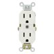 thumbnail image 1 of Salida dúplex Leviton M22-CBR15-WMP Prograde de 15 amperios (paquete de 10), 1 of 3