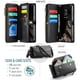 thumbnail image 3 of Cuero CaseMe para Samsung Galaxy A37 5G Funda Tipo Billetera [Bloqueo RFID] con Soporte para 10 Tarjetas, Cierre de Zíper y Ranura para Billetes, Correa Magnética de Hombro y Muñeca de Cuero PU, 3 of 10