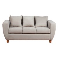 Muebles América - Sofá Florencia 3 Cuerpos Felpa Beige