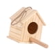 thumbnail image 2 of Caja Nido De Madera Para Pájaros Con Cabaña De Postes Para Finch Blue Bird Throstle 12,5 Cm X 12 Cm X 15,5 Cm, 2 of 5