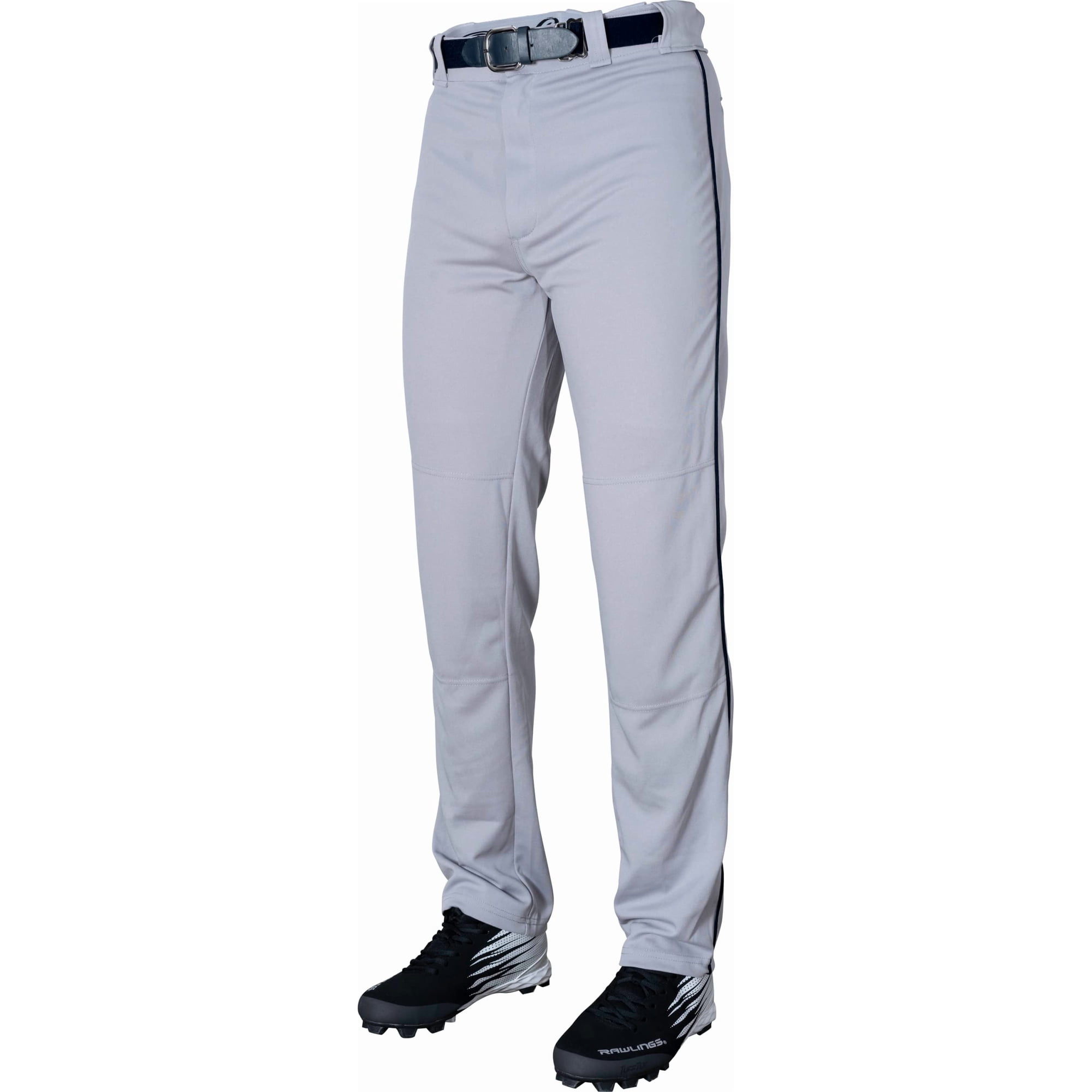 Pantalón De Béisbol Rawlings Estándar Con Ribete Gris/azul Marino Para Hombre